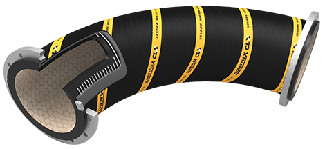 Slurryflex XC Pre-Formed Bend Ceramic Mining Hose