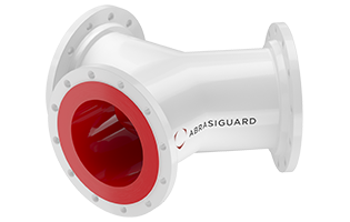 Abrasiguard AE Y-Piece Polyurethane-Lined Pipe