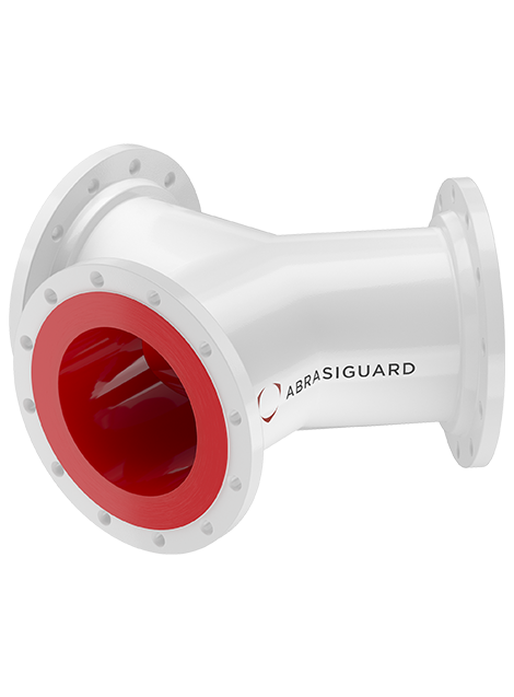 Abrasiguard AE Y-Piece Polyurethane-Lined Pipe