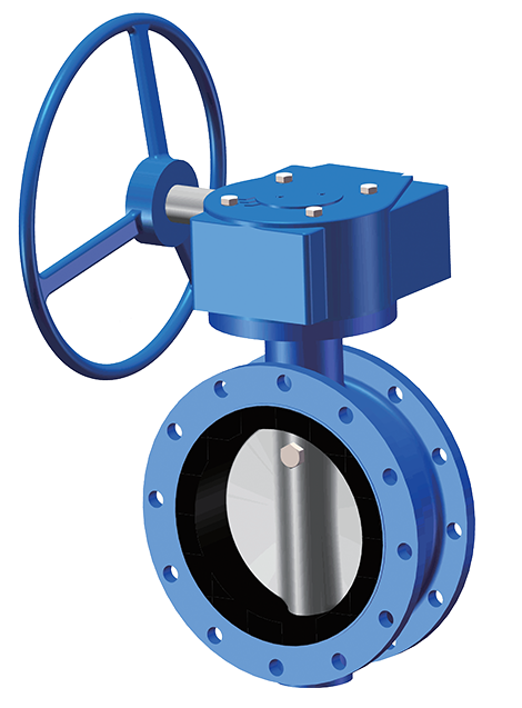 Beaver Resilient Seated Double-Flanged Butterfly Valve