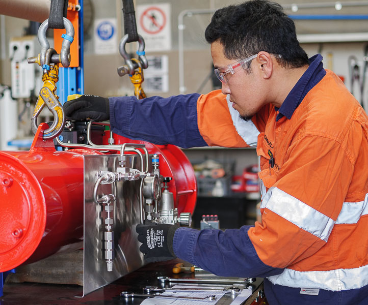 Installing an electric control system on an actuated instrumentation assembly