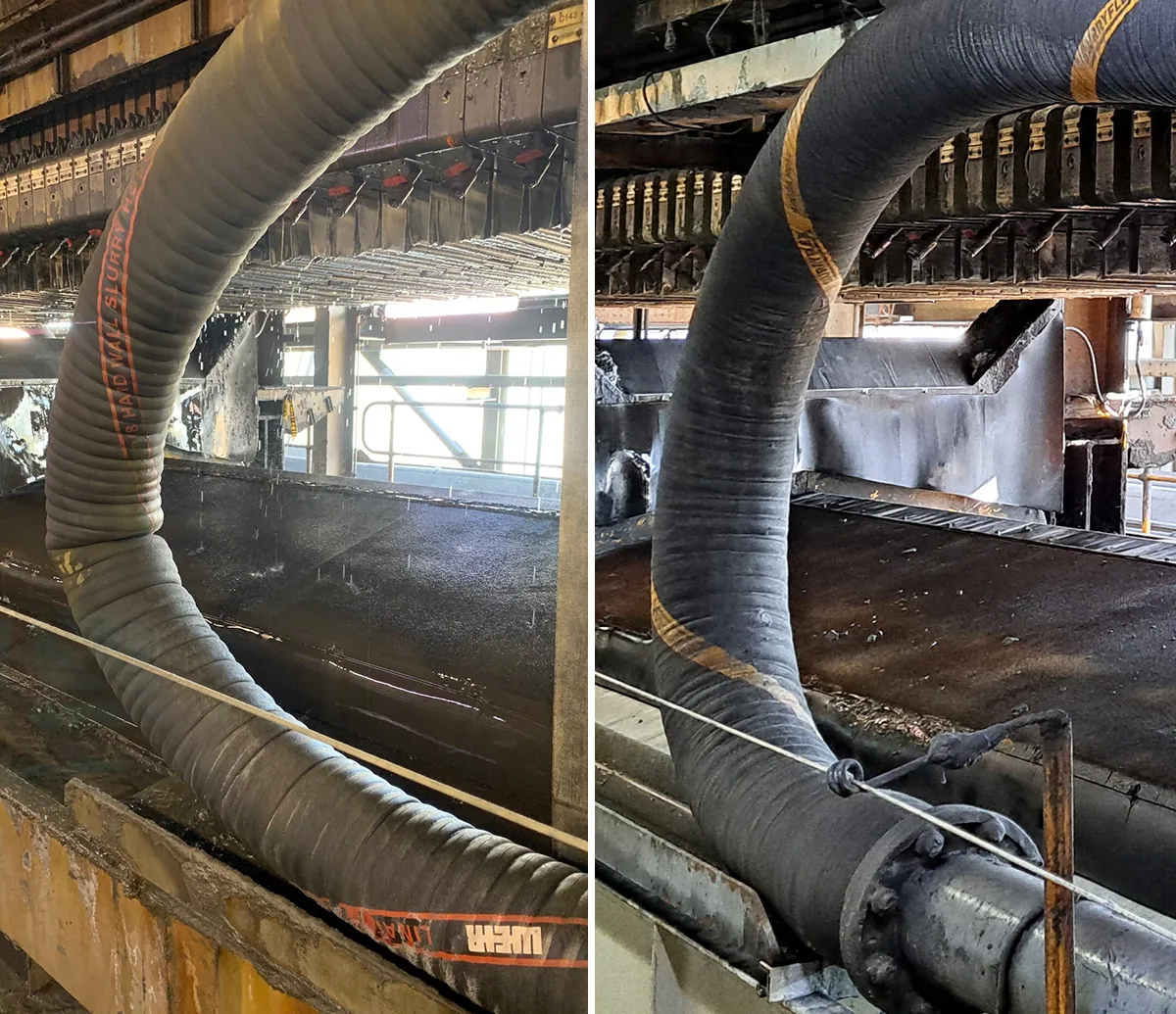 Nova nickel mine slurry piping before-and-after Beaver upgrade